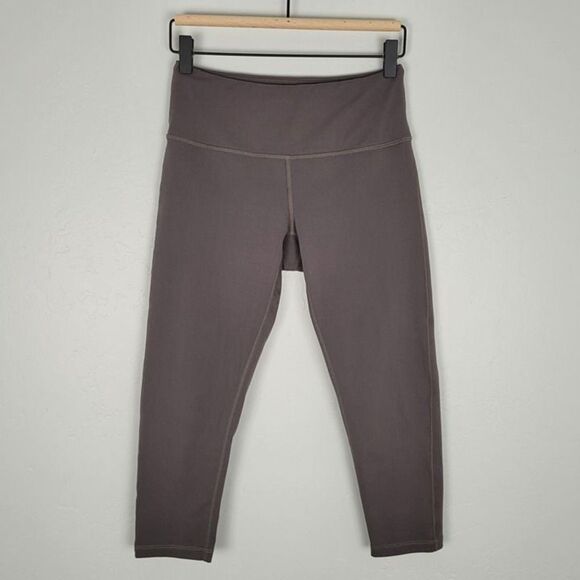Prana Size S Cropped Capri Leggings Inseam 20 In Gray Taupe - Picture 1 of 10